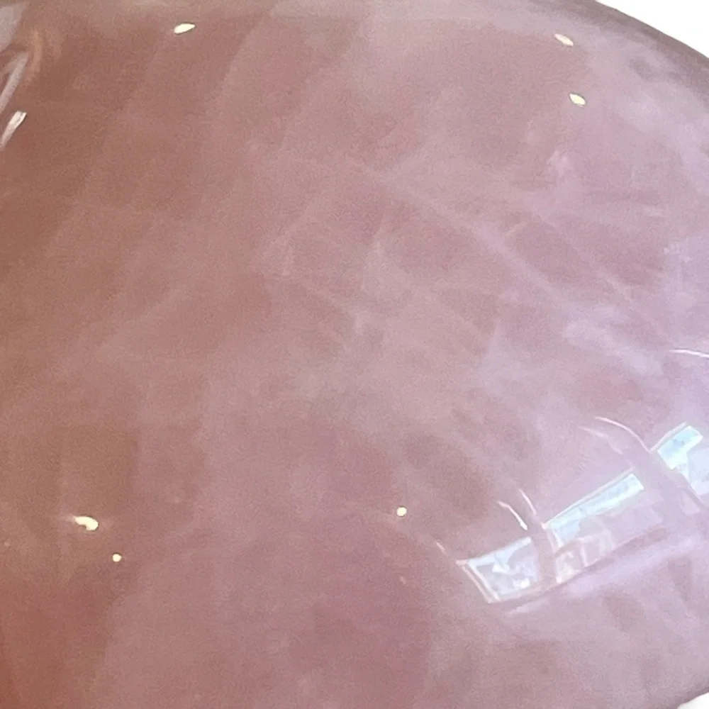 Rose Quartz Heart Shaped Polished Crystal Hand Stone